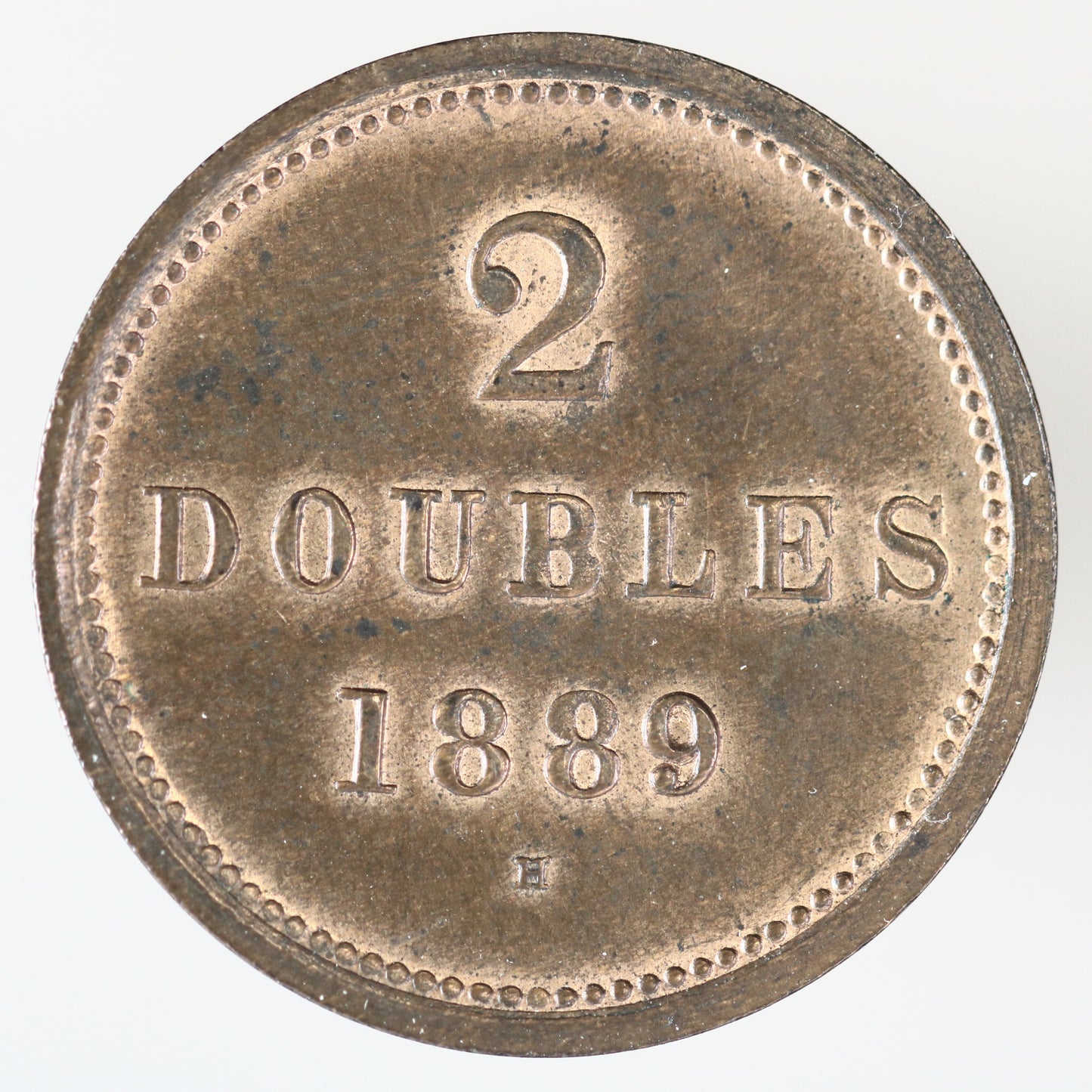 Guernsey 1889 H 2 Doubles "Rare" A3600