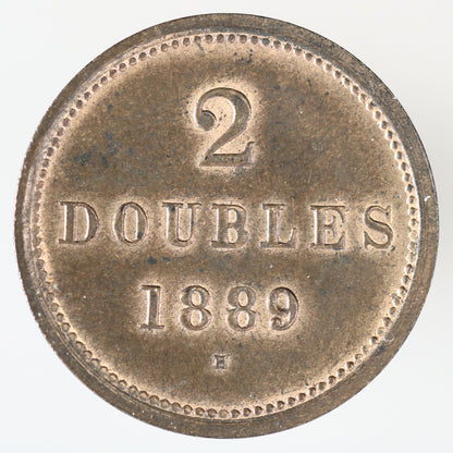 Guernsey 1889 H 2 Doubles "Rare" A3600