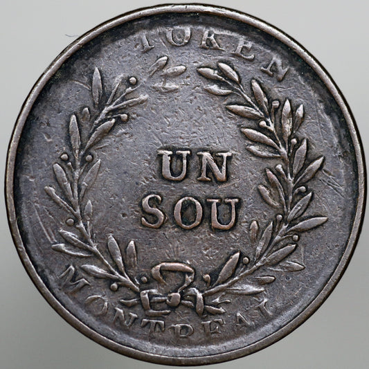 Lower Canada Montreal Quebec "Bouquet Sou" Token A3628