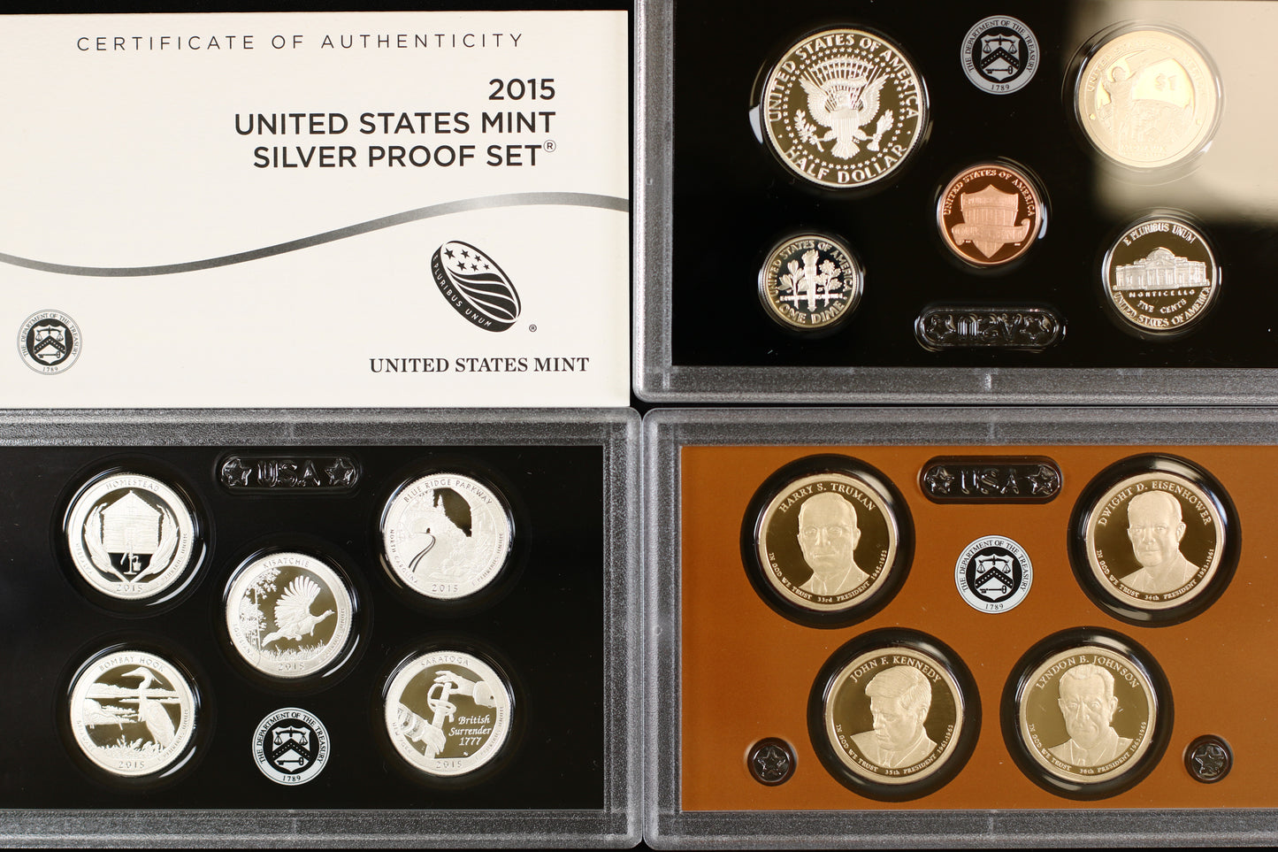 US 2015 Silver Proof Set in mint packaging B582