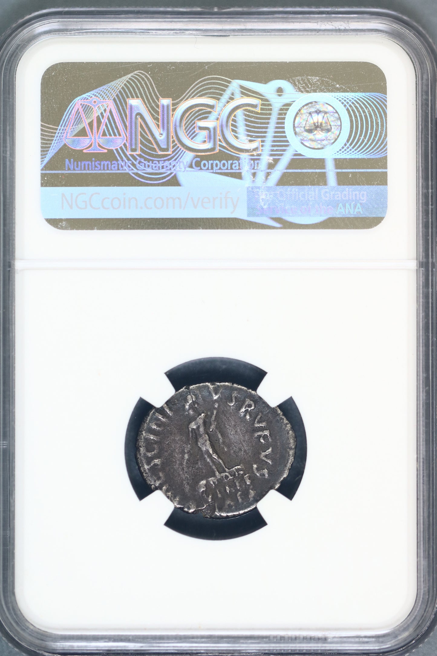 Roman Empire Ag Denarius circa 16 BC  Augustus 27 BC - AD 14   NGC XF   S98