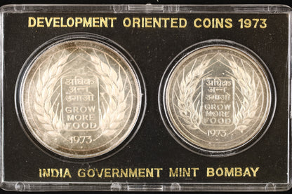 India 1973 Development Oriented Coin Set B562