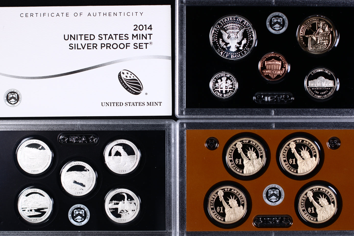 US 2014 Silver Proof Set in mint packaging B583