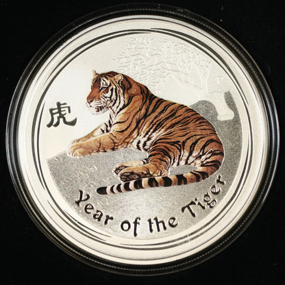 Australia 2010 1 Dollar Australian Lunar Series II Perth Mint Silver Coin C011