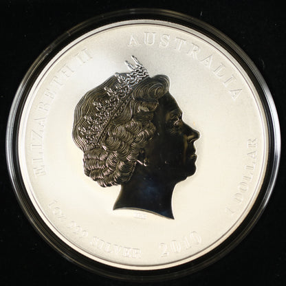 Australia 2010 1 Dollar Australian Lunar Series II Perth Mint Silver Coin C011