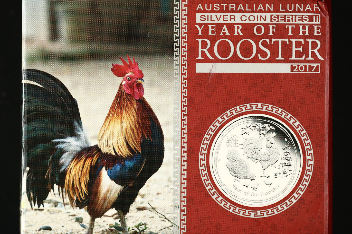Australia 2017 1 Dollar Proof Silver Year of the Rooster coin C013