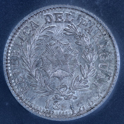 Paraguay Silver Restrike Pattern 20 Centavos S790