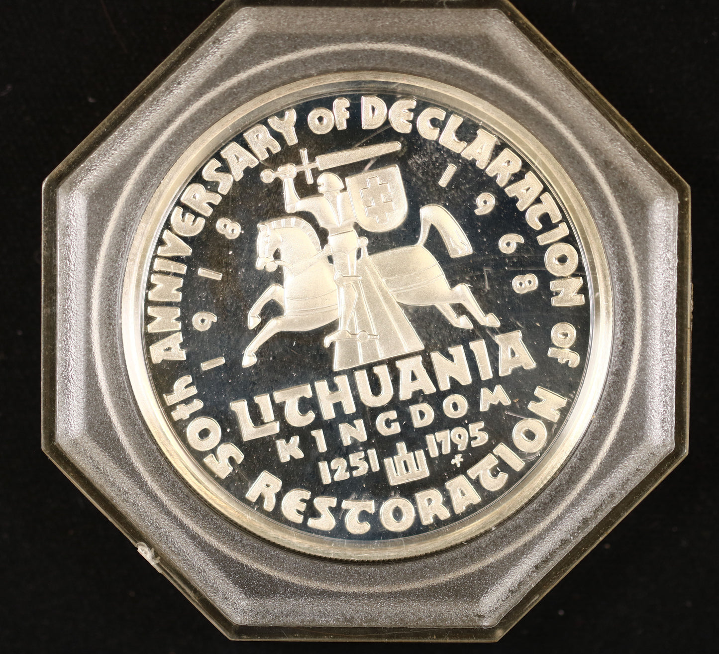 Lithuania 1968 commemorative 50th Anniversary of the Declaration of Restoration of the Kingdom of Lithuania B565