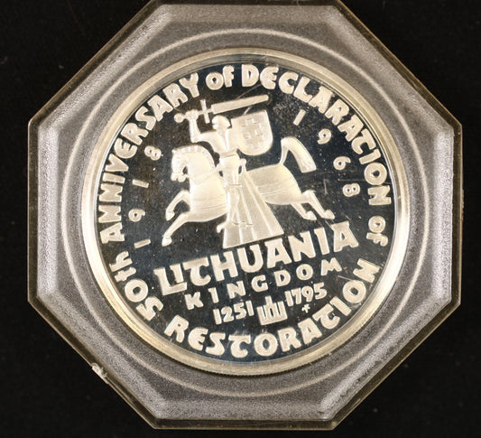 Lithuania 1968 commemorative 50th Anniversary of the Declaration of Restoration of the Kingdom of Lithuania B565