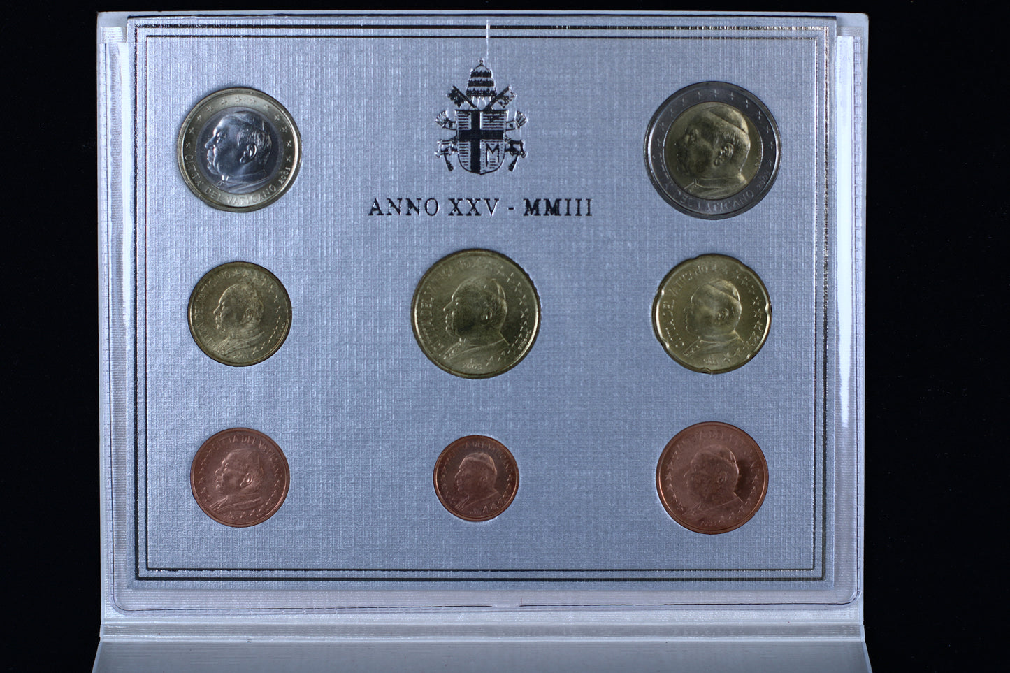 Vatican 2003 Brilliant Uncirculated (BU) Euro Coin Set B572