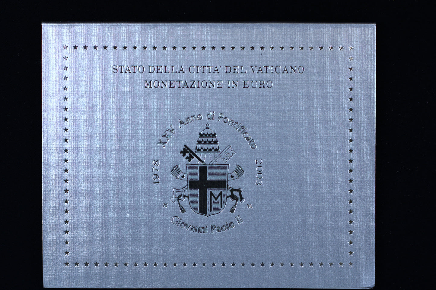 Vatican 2003 Brilliant Uncirculated (BU) Euro Coin Set B572