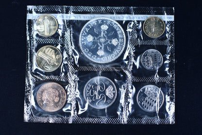 Monaco 1974 25th Anniversary Coin Set B574