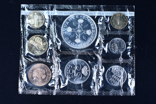 Monaco 1974 25th Anniversary Coin Set B574