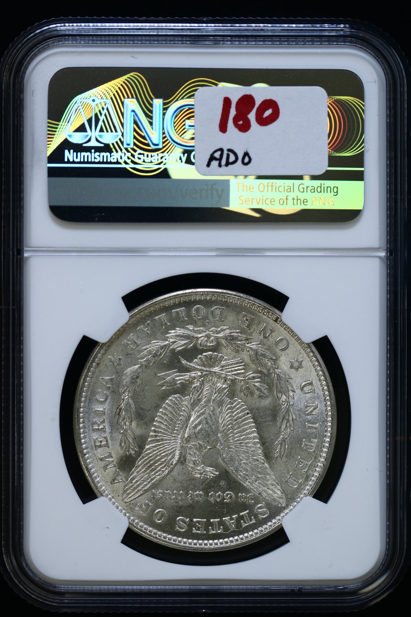 US 1921-D Morgan Silver Dollar MS-63 NCG S8569