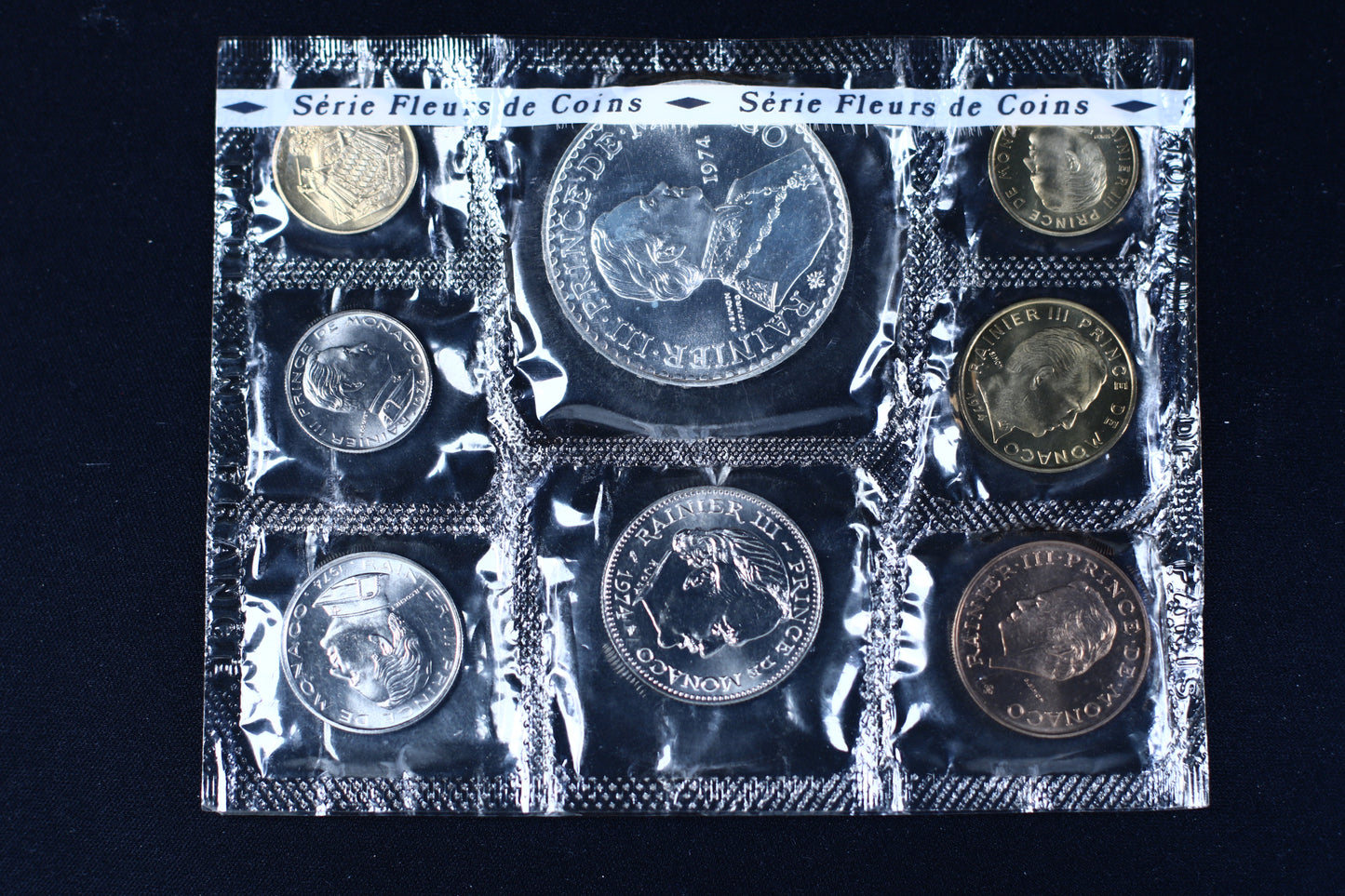 Monaco 1974 25th Anniversary Coin Set B574