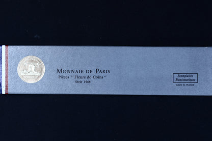 France 1966 Monnaie de Paris "Fleurs de Coins" coin set. B578