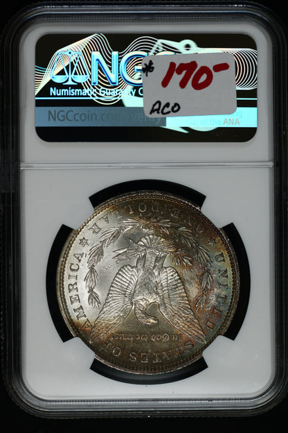 US 1896 Morgan Silver Dollar MS-63 NCG 'Nicely Toned' S846