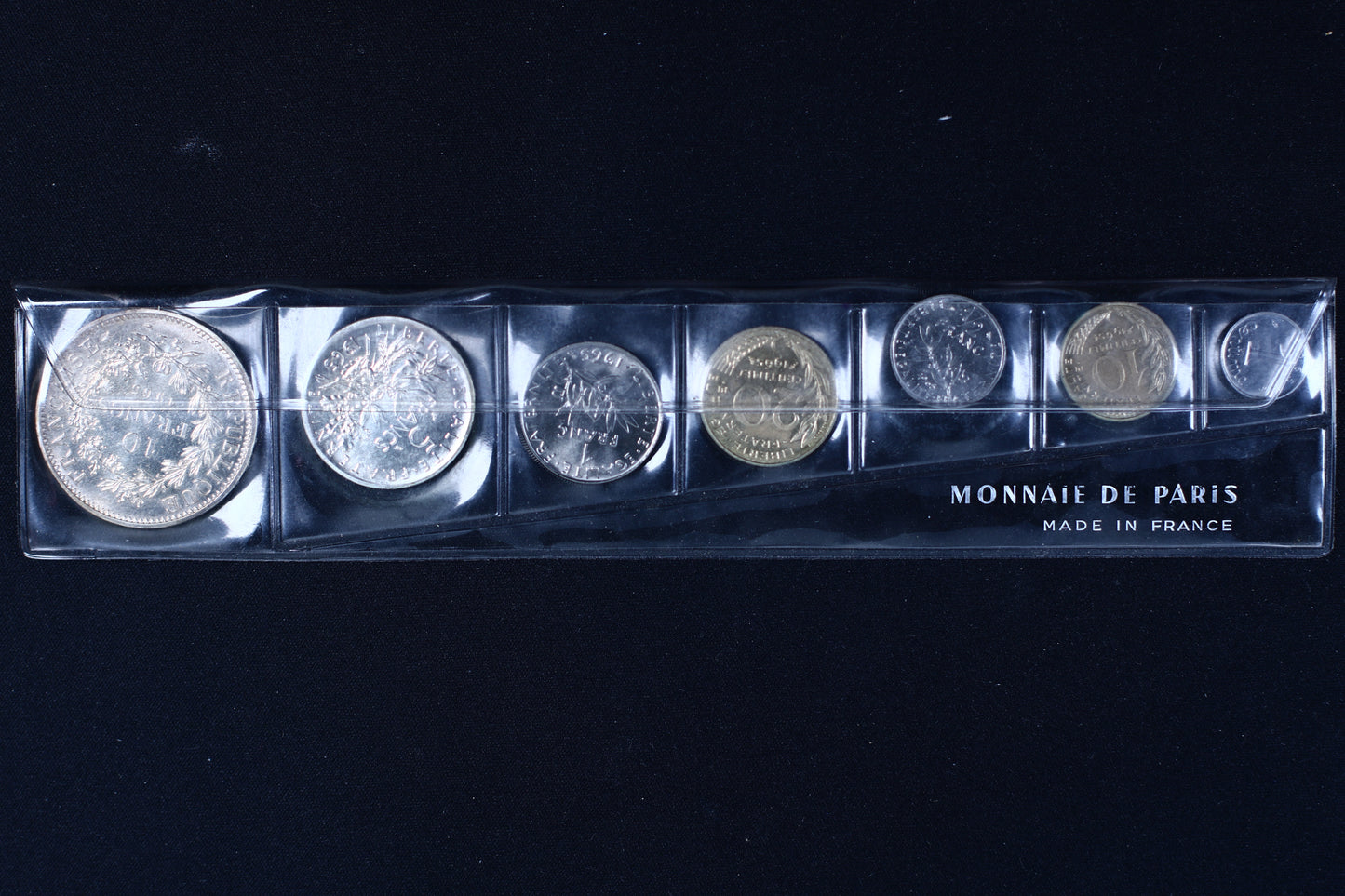 France 1965 Monnaie de Paris "Fleurs de Coins" coin set B579