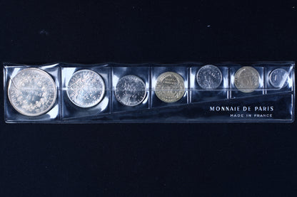 France 1965 Monnaie de Paris "Fleurs de Coins" coin set B579