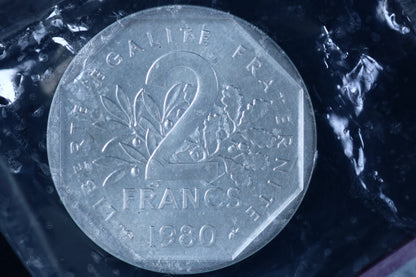 France 1980 9pc. Piedfort Set B780