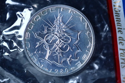 France 1980 9pc. Piedfort Set B780