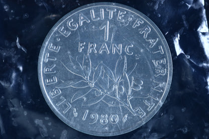 France 1980 9pc. Piedfort Set B780