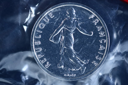 France 1980 9pc. Piedfort Set B780