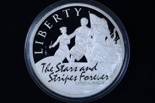 US Liberty, The Stars and Stripes Forever, National March Symbols Proof Coin B581