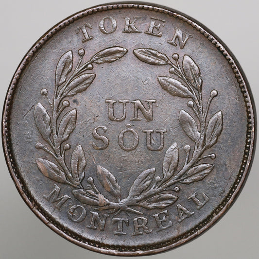 Lower Canada Montreal Quebec "Bouquet Sou" Token A3629
