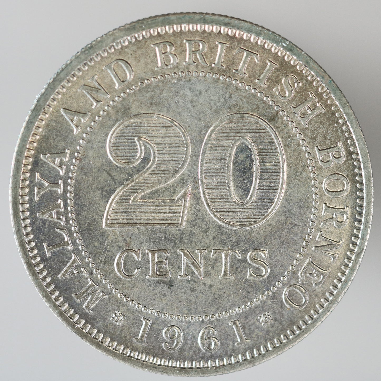 Malaya & British Borneo 1961 20 Cent A3604