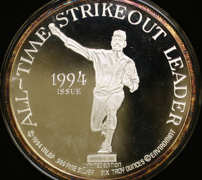 RARE!! 1993 Nolan Ryan Tribute Collection 19/324 .999 Silver C024