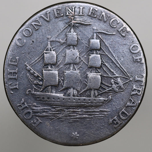 Nova Scotia 1814 "For the Convenience of Trade" Half Penny Token A2635