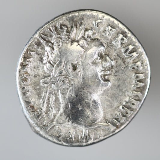 Roman Imperial 92 AD Silver Domitian/Minerva Denarius A3610
