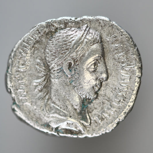 Roman Imperial 227AD Servus Alexandar Denarius A3618
