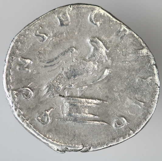Roman Imperial Divus Antonus Pius 161 AD Denarius A3614