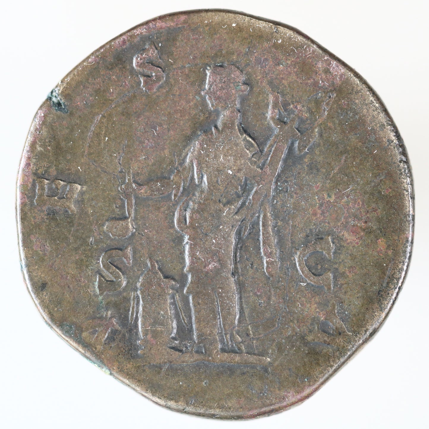 Roman Imperial Marcus Aurelius Bronze 161-169 AD Sestertius  A3613
