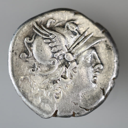 Roman Republic 136 BC C.Servillis M. f Denarius A3619