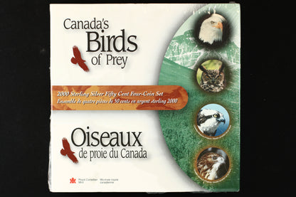 Royal Canadian Mint's 2000 "Canada's Birds of Prey" four-coin set C003