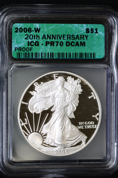 United States 2006 W 20th Anniversary Satin, Proof, Reverse Proof Set P786