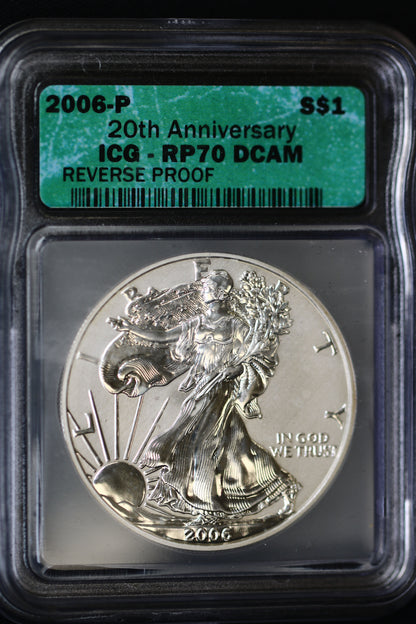 United States 2006 W 20th Anniversary Satin, Proof, Reverse Proof Set P786