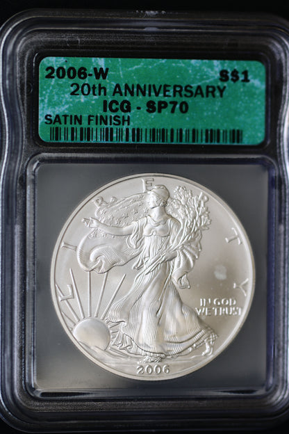 United States 2006 W 20th Anniversary Satin, Proof, Reverse Proof Set P786