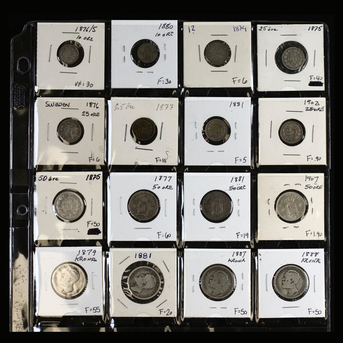 Swedish Silver Coins From the Late 19th and Early 20th Centuries B303
